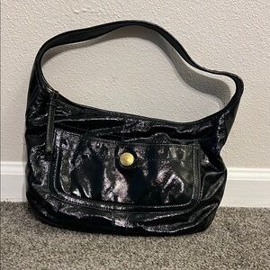 Coach Ego Black Patent Bag
